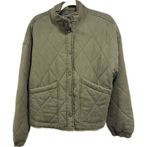 Sanctuary Olive Quilted Jacket | Size L